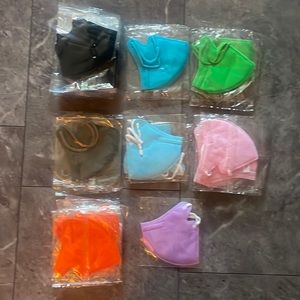 30 KN95 individual packaged colored disposable small face mask